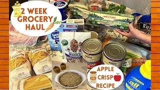 2 Week Grocery Haul & Apple Crisp Recipe!