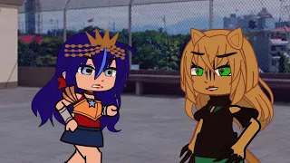 Cheetah vs Wonder Woman fight battle! In Gacha Club ( Marvel)  read desc before  watching the  video