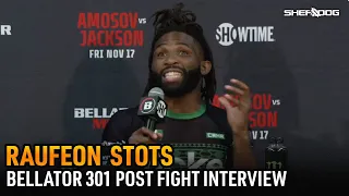 Raufeon Stots reacts to Danny Sabatello win | Bellator 301 Post Fight interview