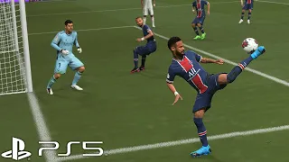 FIFA 21 vs PES 2021 - Neymar Goals & Skills [PS5]
