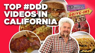 Top 5 #DDD Videos in California with Guy Fieri | Diners, Drive-Ins and Dives | Food Network