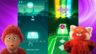 Turning Red Panda Vs Meilin | Nobody Like U | Tiles Hop EDM Rush!