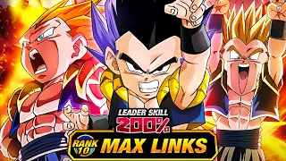 THE BEST EZA!? LEVEL 10 LINKS 100% EZA INT SSJ3 GOTENKS! (DBZ: Dokkan Battle)