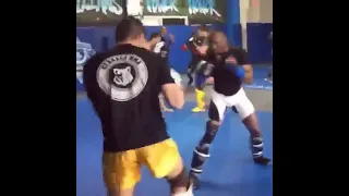 Kamaru Usman & Vicente Luque sparring together #throwbackufc