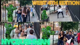 NYCBUSHMAN PRANK SCARES WEST 4TH (FUNNY REACTIONS)🤣🌳