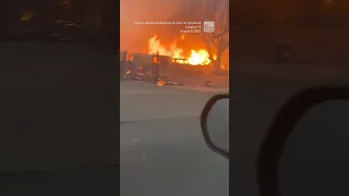 Maui fire escape shows the widespread destruction