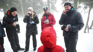 Crown Princess Mette-Marit grills sausages and meets young people in the forest