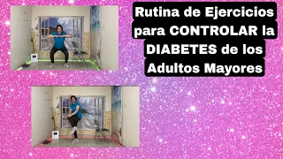 ¿Qué Ejercicios hacer en Casa para CONTROLAR la#DIABETES de los # Adultos #Mayores?/Rutina