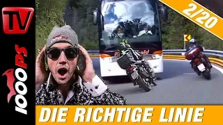 The right line with bike on country roads - How to ride a motorcycle 2/20