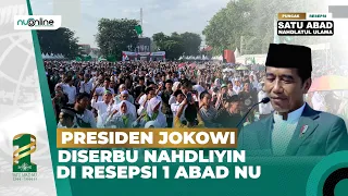 Presiden Jokowi Diserbu Nahdliyin di Resepsi 1 Abad NU: "Pak! Salim, Pak...!!!"