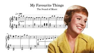 My Favourite Things - The Sound of Music Piano Transcription