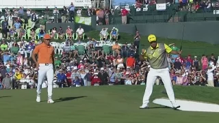 Hideki Matsuyama comes up clutch on the 72nd hole at Waste Management