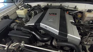 2000 Lexus LX470 engine start up