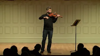 Johnny Gandelsman: JS Bach - Cello Suite no.1 (arranged for violin) Boston, February 17th, 2019