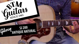 Gibson SJ200 Standard Antique Natural Sound Test | 4k | BTM-Guitars Demo Corner