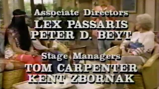 The Golden Girls on Lifetime TV End Credits 1997