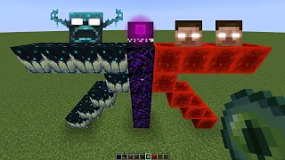 what if you create a WARDEN HEROBRINE WITHER in MINECRAFT #300