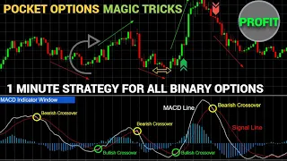 Best binary options strategy 2023 |  use MACD Indicator | pocket option magic tricks | 674$ in 4 Min