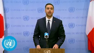 Malta on Palestine - Media Stakeout | Security Council | United Nations