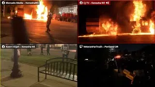 Live Protests & Riots: Day/Night 91 | Kenosha, Portland, Louisville, And More !jacob !scanner