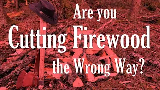 Are you CUTTING FIREWOOD the WRONG WAY? Upgrade your AXEMANSHIP with this INCREDIBLE method!