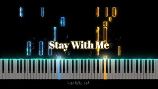 도깨비(Goblin) OST - Stay With Me - Chanyeol (EXO)/Punch (piano tutorial)