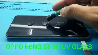 Oppo reno 8t 5g uv glass // how to apply oppo reno 8t 5g uv glass // uv glass best screen protectr