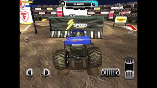 Captain America freestyle monster truck destruction