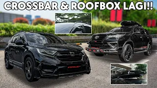 PEMASANGAN CROSSBAR & ROOFBOX LAGI DI MOBIL FORTUNER & CRV!!