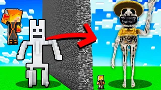 MÌNH SỬ DỤNG GIAN LẬN //ZOONOMALY TRONG THỬ THÁCH XÂY MINECRAFT