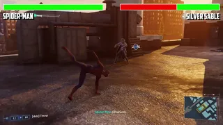 Spider-Man vs. Silver Sable with healthbars