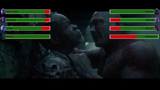 Guardians of the Galaxy (2014) Final Battle with healthbars 1/3 (Edited By @GabrielDietrichson)