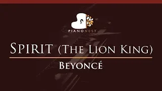 Beyonce - Spirit (The Lion King) - HIGHER Key (Piano Karaoke / Sing Along)