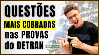 QUESTÕES MAIS COBRADAS NAS PROVAS DO DETRAN. PROVA TEÓRICA 2023. Legislação. #simuladodetran2023