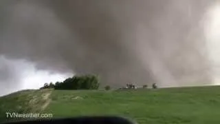 INTENSE tornado intercept! North of Coleridge, Nebraska June 17, 2014