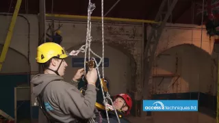 Level 3 Rescue past knots. Access Techniques Ltd