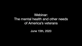 The mental health and other needs of America’s veterans