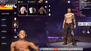 ISHOWSPEED PLAYING FREEFIRE||RONALDO CHARACTER 🥵😰🎯