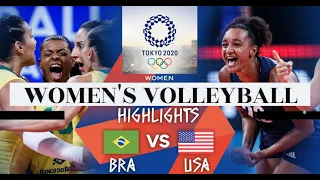 USA vs BRAZIL FULL GAME HIGHLIGHTS | Tokyo Olympics 2020 Women's Volleyball Finals