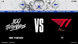 100 vs. T1 | Worlds 2021 Групповая стадия День 3 | 100 Thieves vs. T1