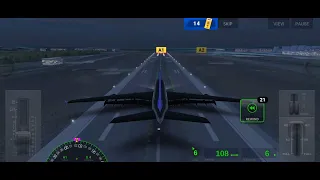 Airline Commander Airbus A380 full landing.