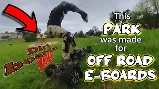 Laps at a Local Park on my 4WD Electric Mountainboard
