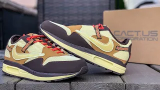 (The Alternative) Travis Scott “Cactus Jack” Nike Air Max 1 Baroque Brown Review & On Foot!