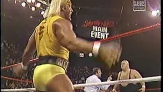 WWF Saturday Nights Main Event January-1-2-1988 King Kong Bundy with Andre The Giant vs Hulk Hogan