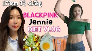 Eng) 블랙핑크 제니 다이어트 성공후기ㅣ급찐급빠 챌린지 브이로그ㅣ3일 단기 식단관리ㅣdiet vlogㅣダイエットVのログ