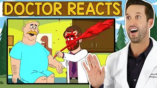 ER Doctor REACTS to Hilarious Brickleberry Medical Scenes