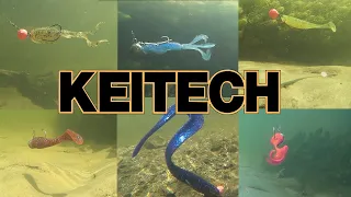 Silicone KEITECH, a game of bait under water.