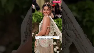 #AliaBhatt just redefined "saree, not sorry" at the Met Gala! ❤️ | #shorts #metgala