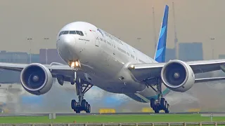 HEAVY TAKE OFFS | A350, B747, B777 | Amsterdam Schiphol Plane Spotting