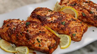 15 minutes Lemon Butter Baked Salmon Recipe | Easy Dinner Idea